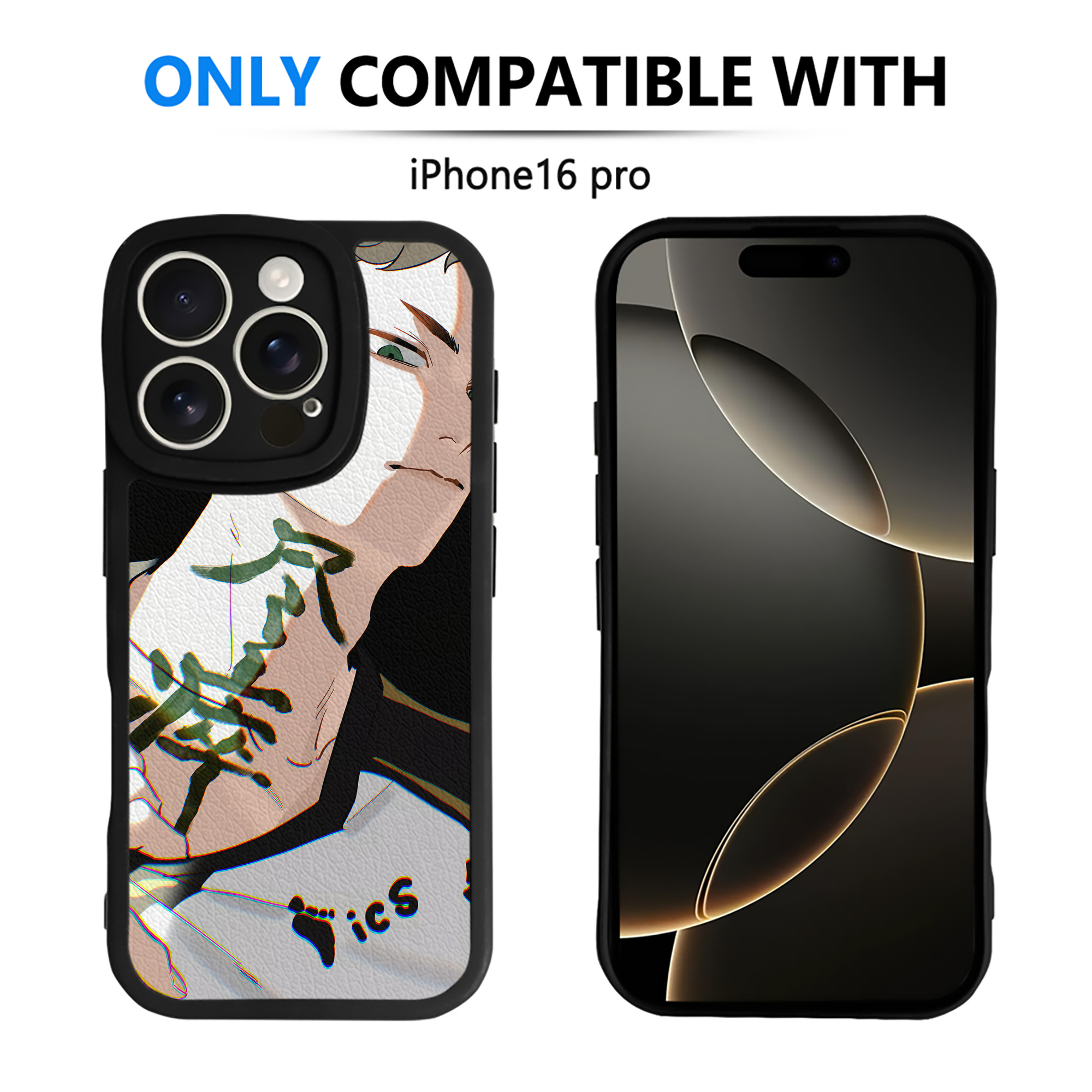 （画像用） ハイキュー!! Haikyu!! 【iPhone 16シリーズ対応】シリコンスマホケース（レザー調） 材質：シリコン